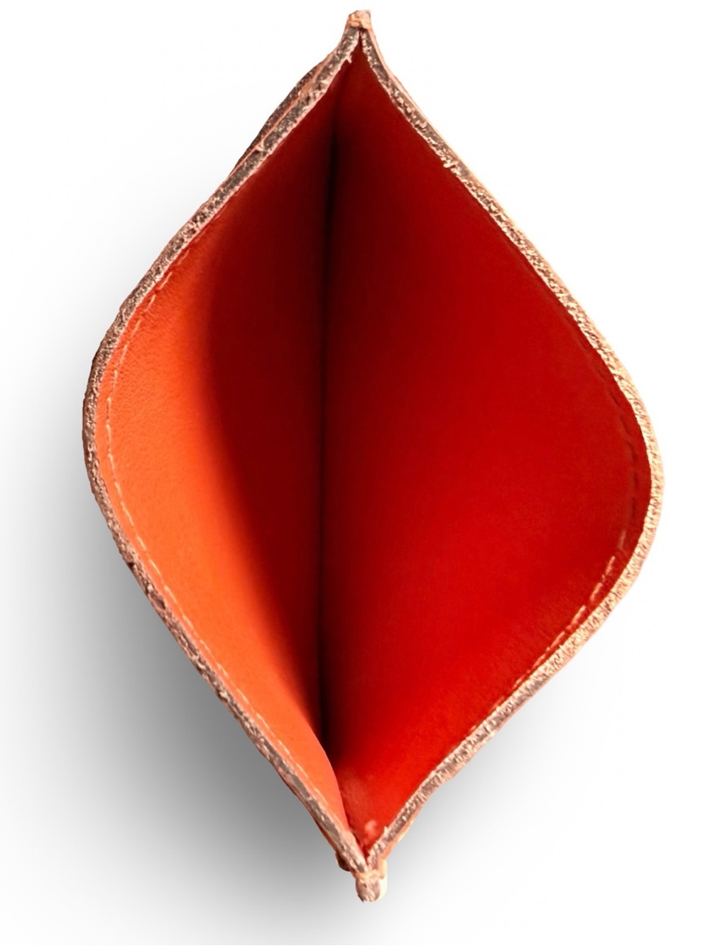 Louis Vuitton Calfskin Jeanne Wallet Insert Card Holder - Piment Orange - Picture 5 of 9
